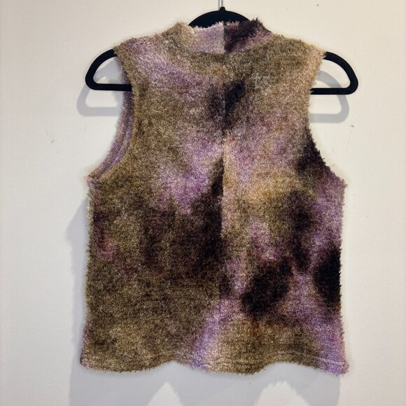 Vintage Unique Wool Blend Sleeveless Sweater Tank Made in Canada Size Large - Picture 4 of 7